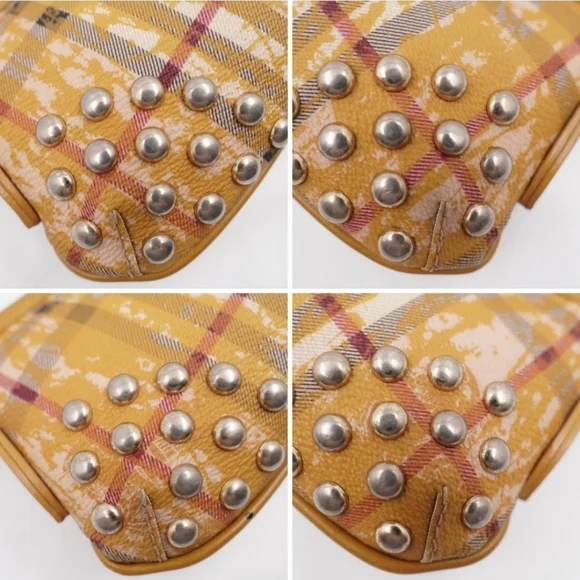 Burberry Haymarket Check Coated Canvas Studded Canterbury - Picture 5 of 11
